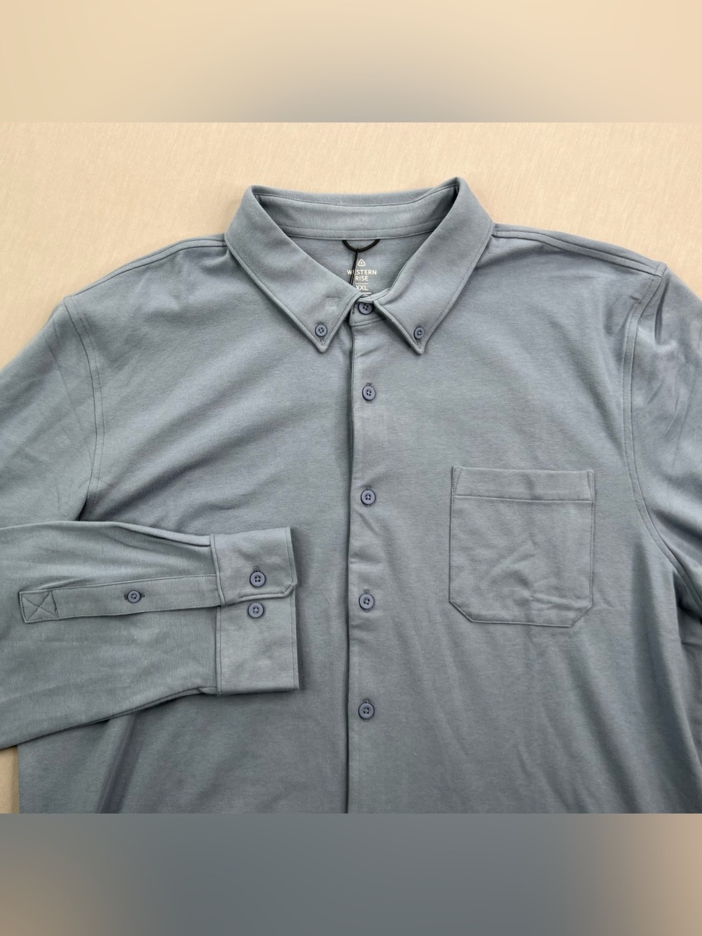 WESTERN RISE X COTTON BUTTON DOWN SHIRT MOISTURE WICKING